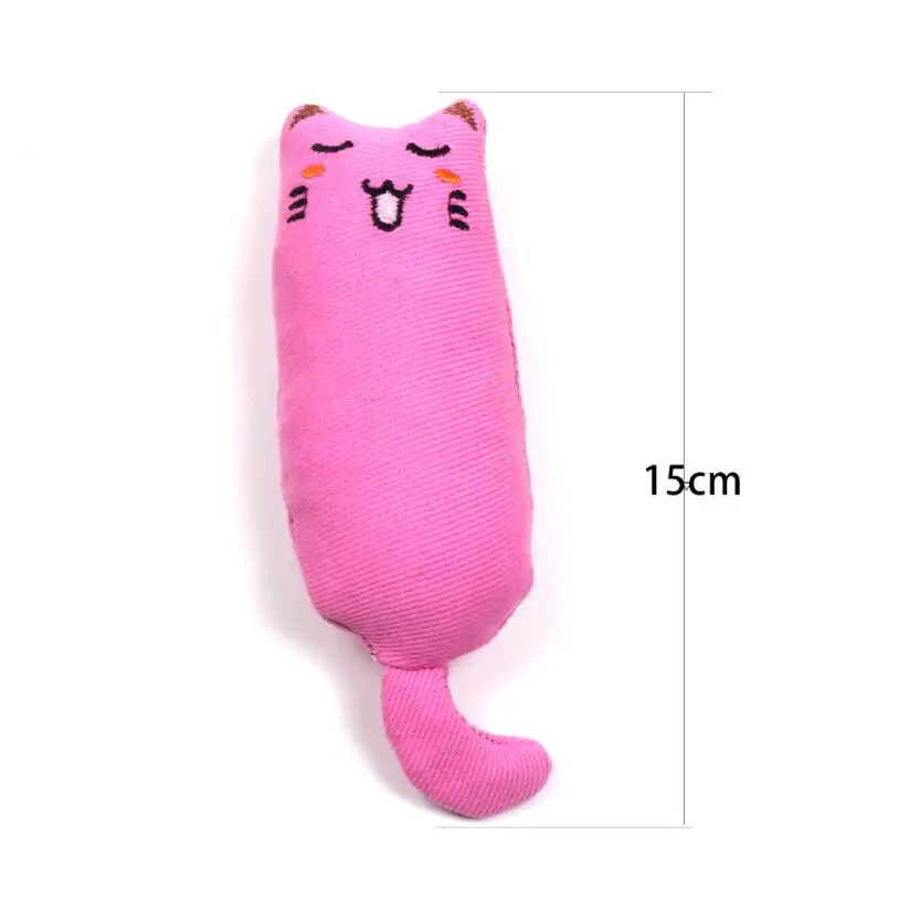 Cat Catnip Toys Teeth Grinding Stuffing Cotton Mint Funny Interactive Plush Kitten Chewing Vocal Toy Claws Thumb Bite Cat