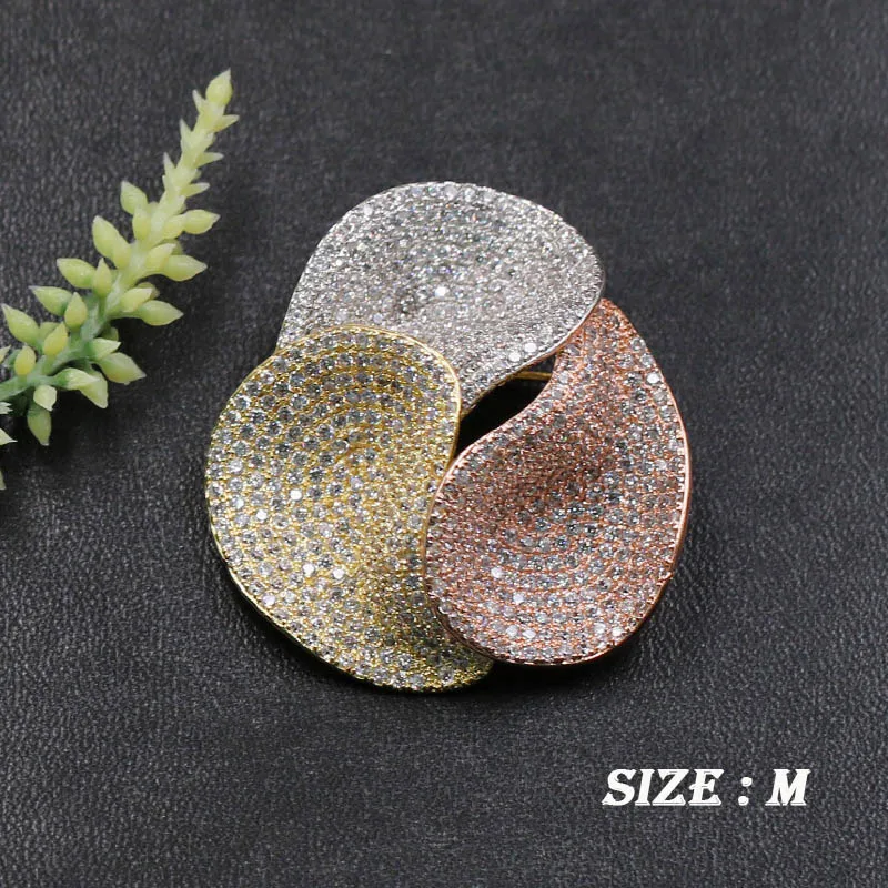 

Vanifin Fashion Jewelry Abstract Geometry Circle Brooch Pin for Girls Woman Banquet Daily Micro Paved Zircon Popular Gifts