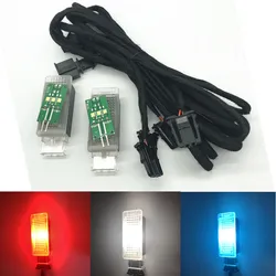 car ice blue/red/white LED Footwell Light rear foot Lamp Cable Wiring harness For VW PASSAT B8 CC Golf 7 MK7 7.5 Jetta Tiguan