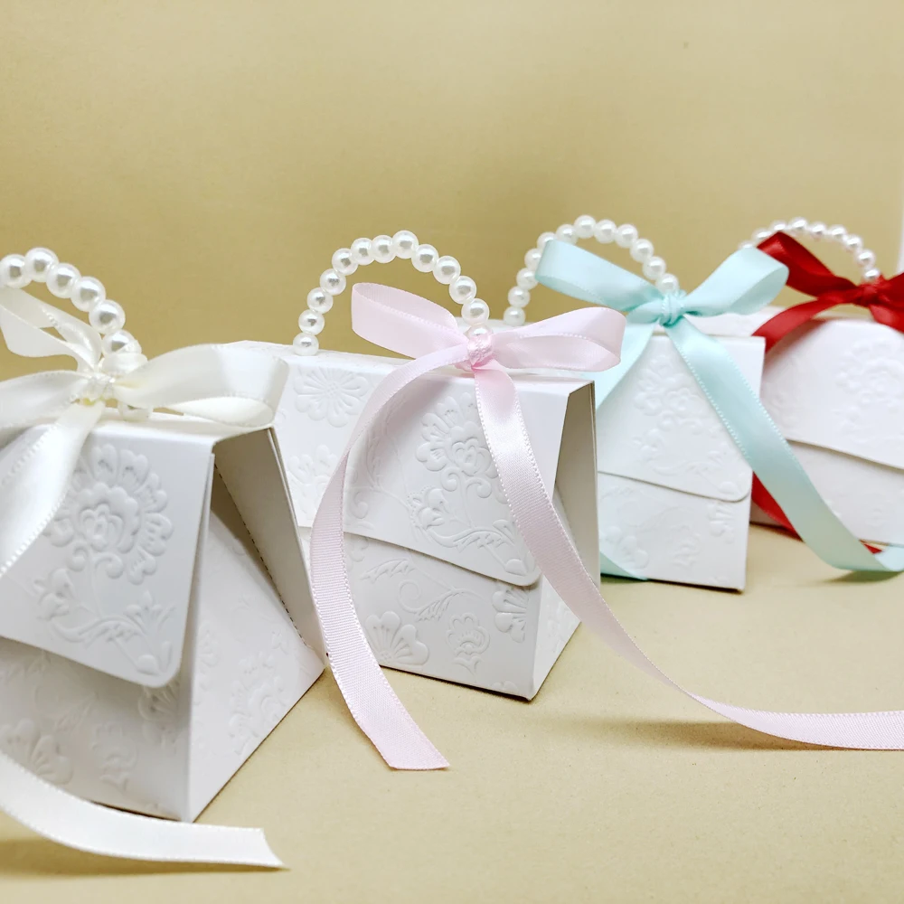 RMTPT 20pcs/lot Portable Party Wedding Favor Candy Boxes Baby Shower Gift Bag DIY creative candy box Romantic mariage