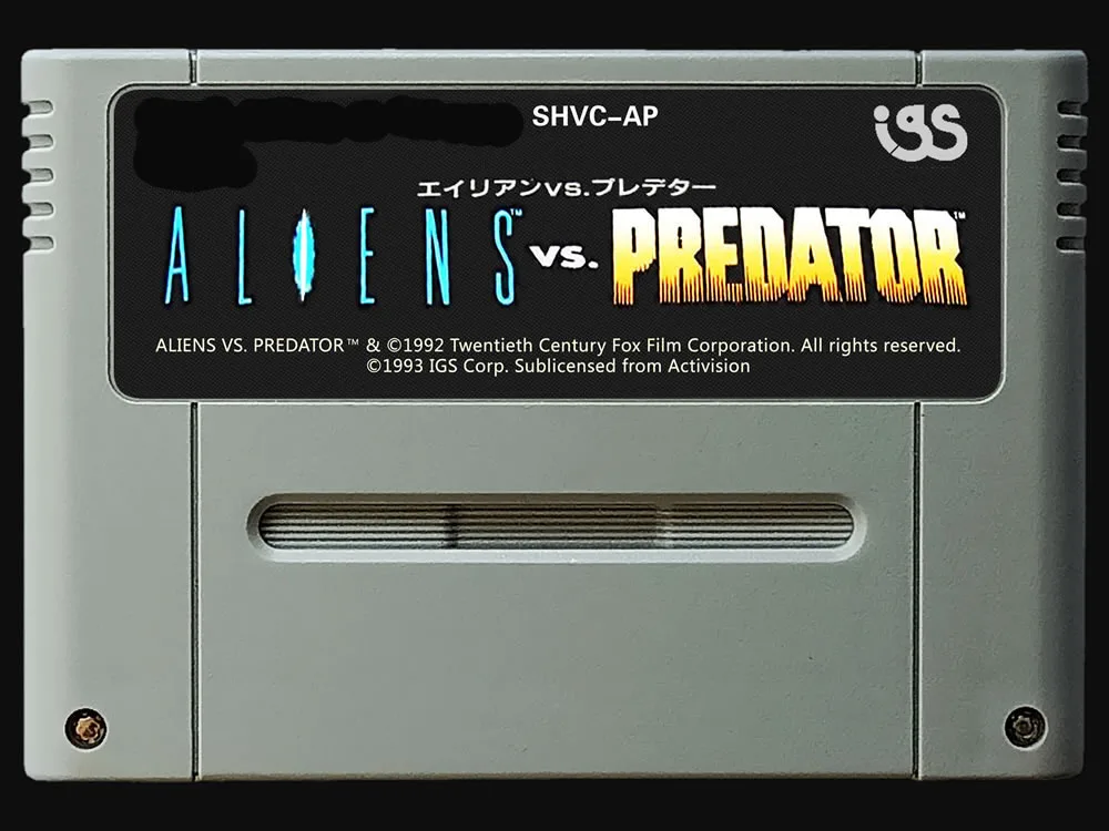 16Bit Games ** ALIENS VS. PREDATOR ( Japan NTSC Version!! )