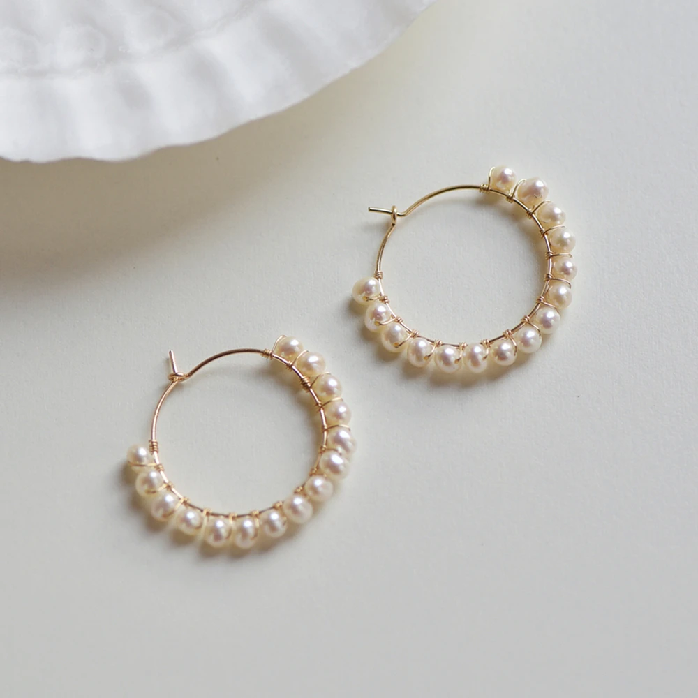 

Lii Ji Real Pearl Earring 925 Sterling Silver Women Hoop Earring Freshwater Pearl Jewelry for Women Birthday Nice Gift