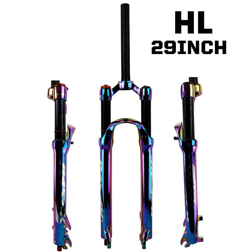 Pasak-MTB Fork 29 Air Suspension, 27.5 Remote Lockout, RL HL Rebound Adjustment, QR 9x100mm, Travel 100mm, Hydraulic Disc Brake