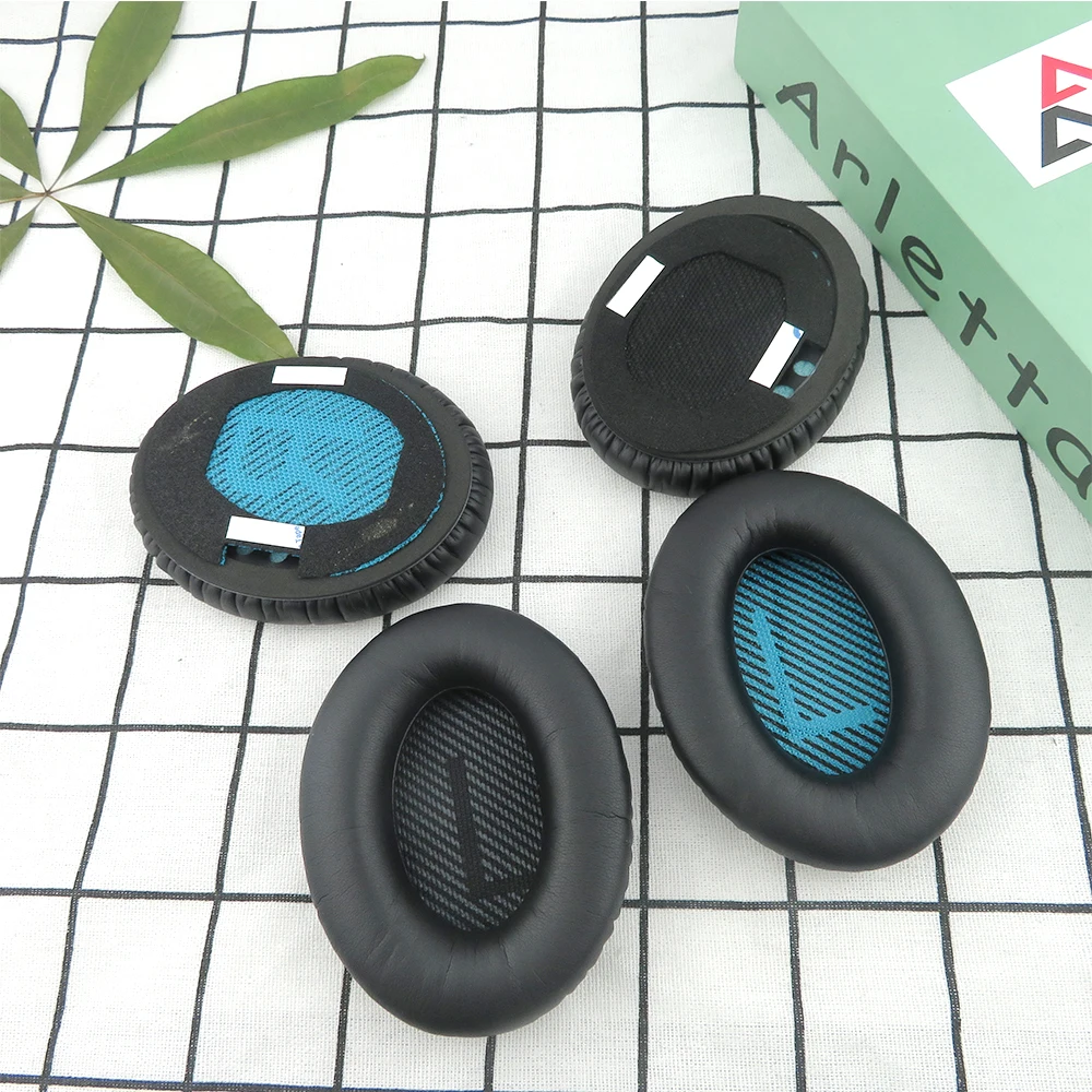 Cuscinetti auricolari per Bose QC25 QC35 QC15 QC2 cuffie auricolari di ricambio cuffie auricolari in pelle PU spugna