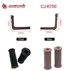 Alconstar- CJ-K750 Motorcycle Foot peg Front short/ Rear Long Rough Foot Peg Cover For BMW R51 R71 R72 Ural M72 Retro Assembly