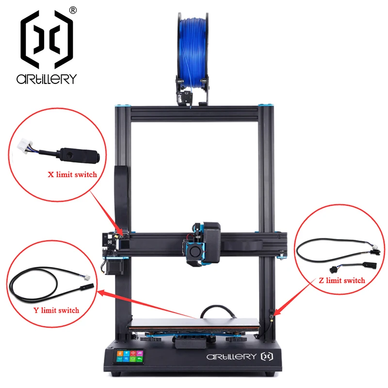 Artillery 3D Printer Sidewinder X1 And Genius XYZ Limit Switch Kit