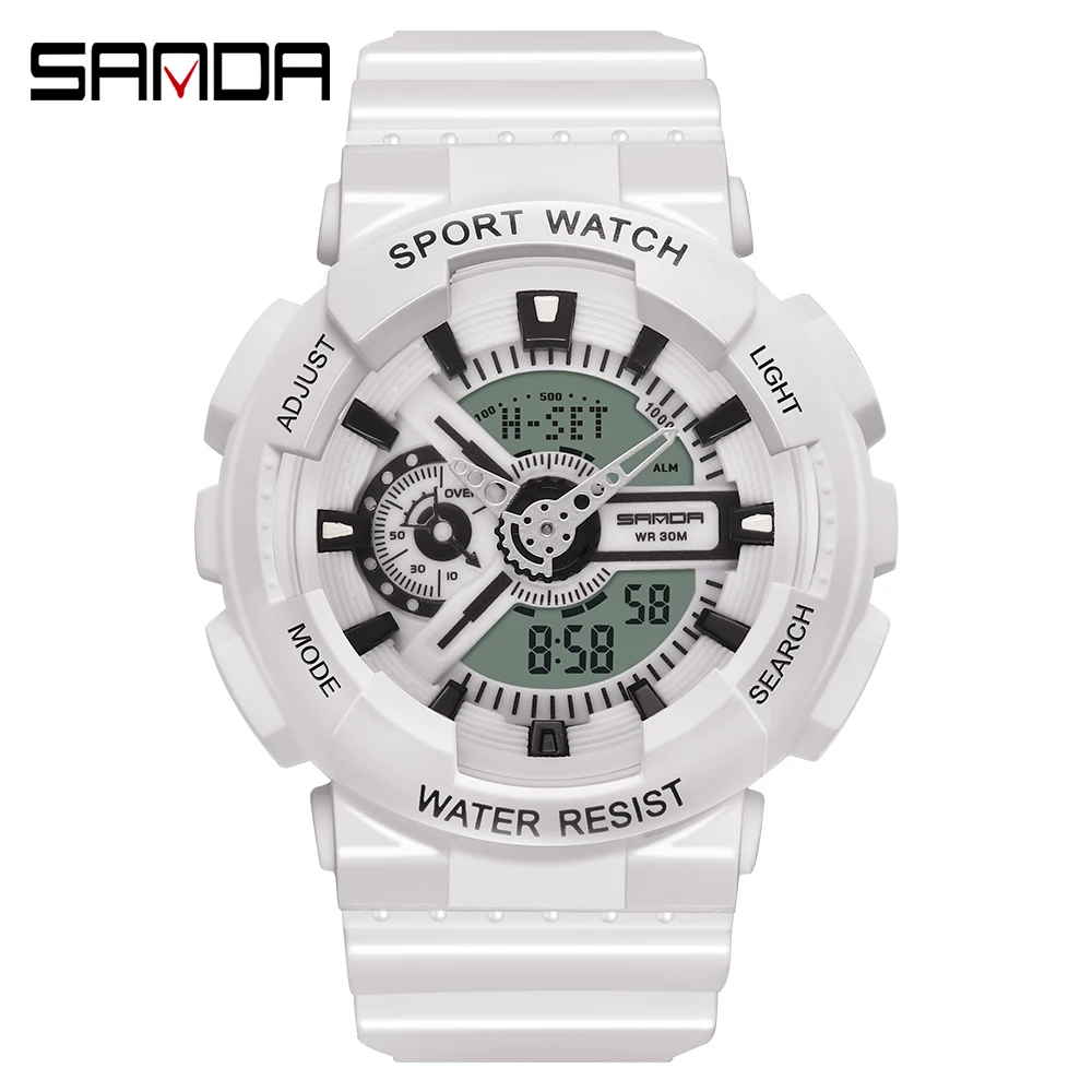 Montre numérique étanche pour homme, style G, sport, LED, militaire, S Shock, amoureux, Couple