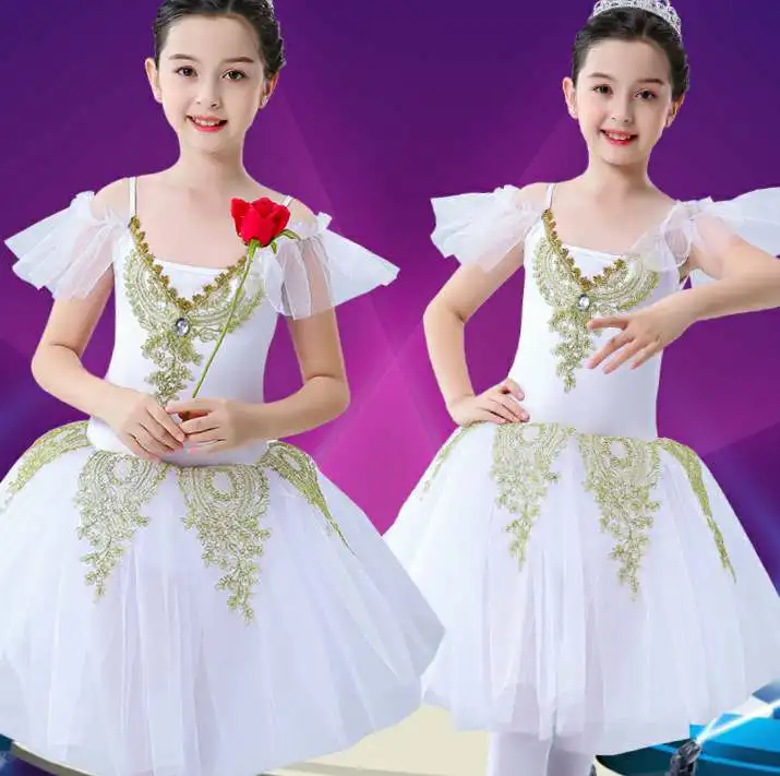 Rok Kostum Balet Anak-anak Rok Tari Balet Anak Perempuan Rok Panjang Rok Danau Angsa