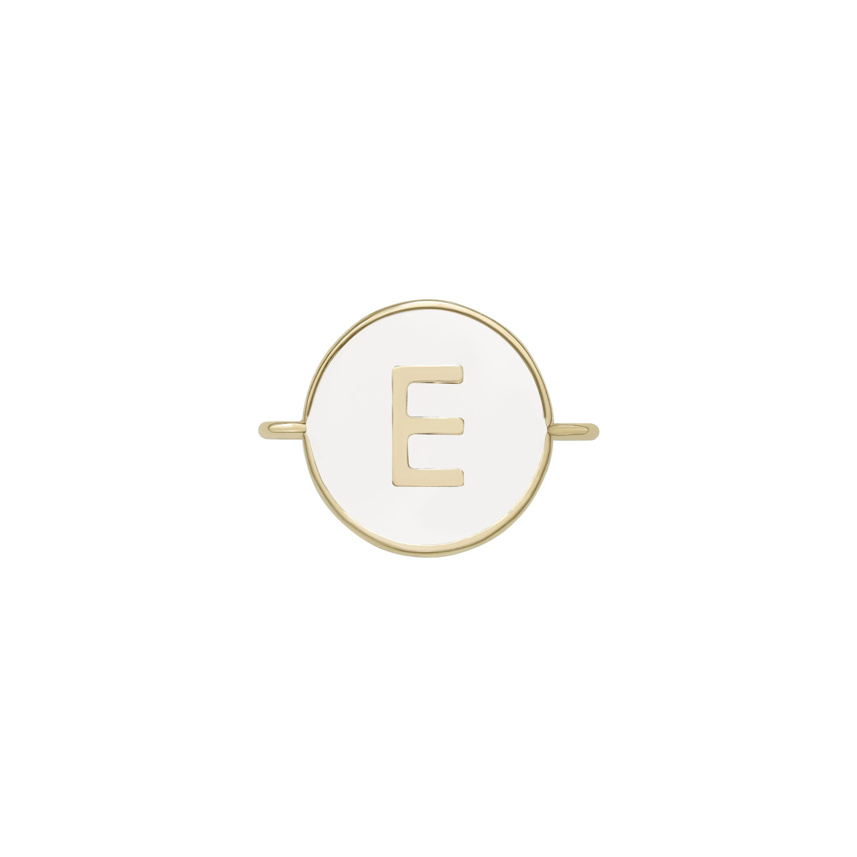 Gold-plated Copper White Enamel Letter A-Z 26 Alphabet Connector Charm For Necklace Bracelet Makings Fashion Brass Jewelry Gift view 5