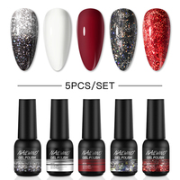 NAILWIND Gel Nail Polish Set BaseTop Coat Soak Off Color Gel Glitter Vanish Nail kit Semi Permanent Hybrid Varnish For Manicure