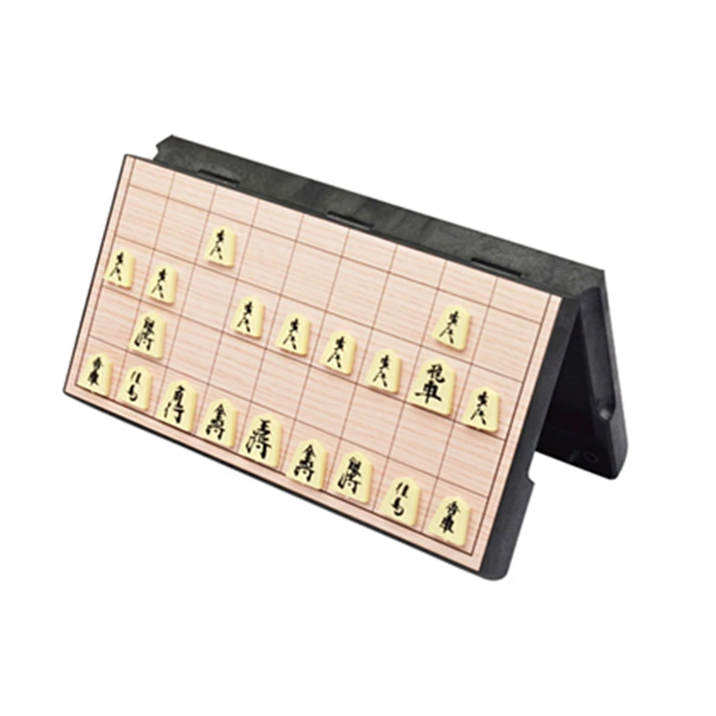 Baru Set Shogi Lipat Magnetik Permainan Catur Lipat Shogi Kotak Portabel Latihan Jepang Berpikir Logis Hadiah Anak-anak