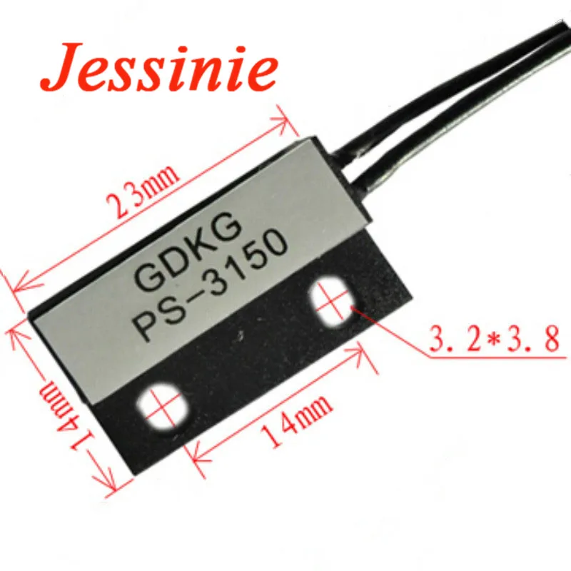 5 adet/1 adet PS-3150 küçük indükleme anahtarı sensör 3150 normalde açık hiçbir yakınlık manyetik kapı pencere İletişim 30cm tel endüktans mesafesi