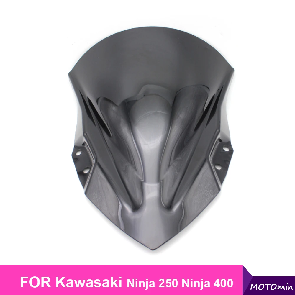 

For Kawasaki Ninja 400 Ninja 250 2018 2019 Motorcycle Windshield Windscreen With Adjustable Bracket Wind Screen