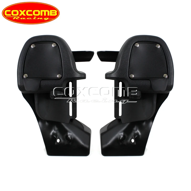 Black Mounting bracket Motocycle Lower Vented Leg Fairing Glove Box For Harley Touring Road King Street Glide FLT FLHT 1983-2012