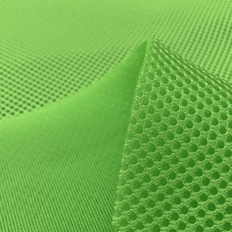 3D Air Spacer Sandwich Mesh Fabrics Heavy Seat Cover Soft Thick Breathable Sport Wear 155CM Wide 230g/M2 2mm Thick3D fabric