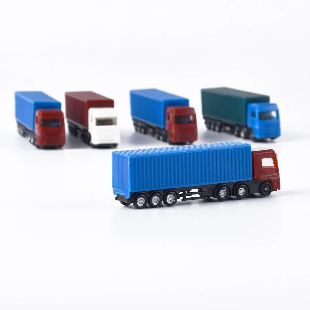 5pcs Model Cars Truck Architecture Building Train Layout Scale Z N 1/200