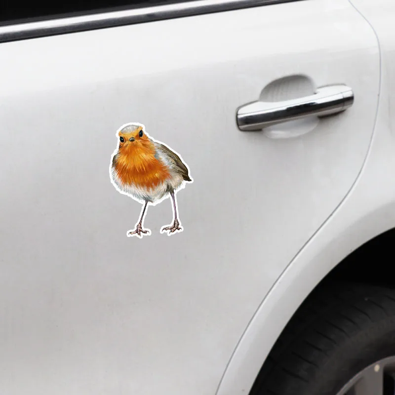 Unique Birds Yellow Sparrow Decor PVC Car Modelling Sticker Personalized