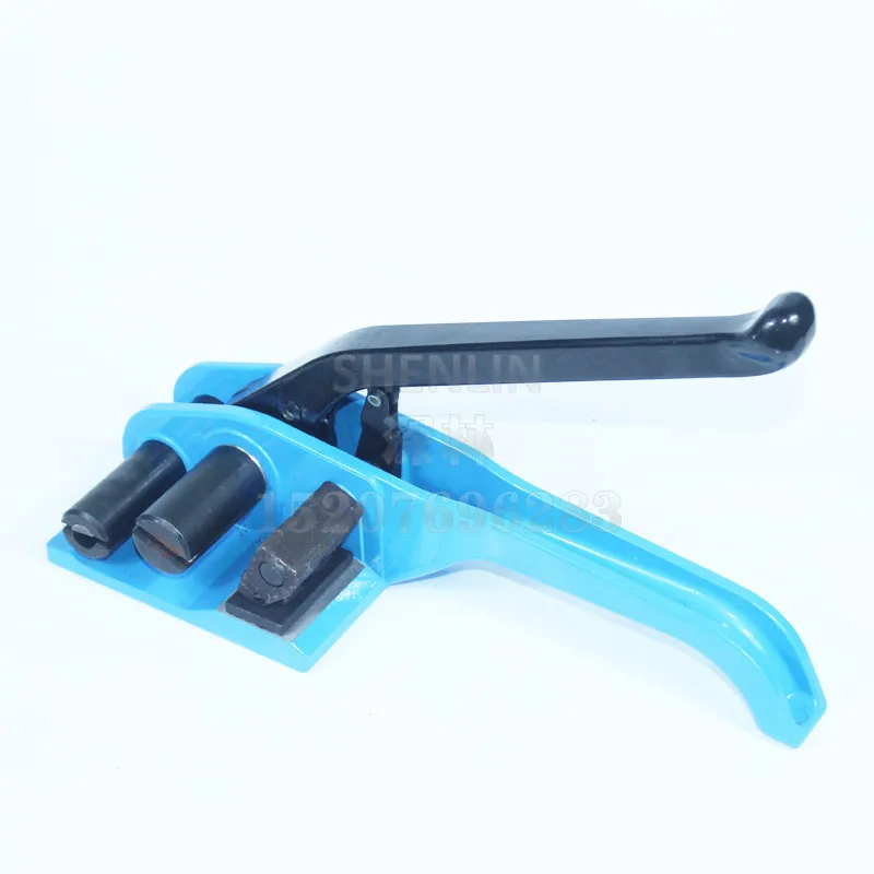 اليد نمط النطاقات آلة دليل أداة الربط الكرتون حزام المعدات XW32/50 حزمة مكثفة التعبئة أداة SHENLIN