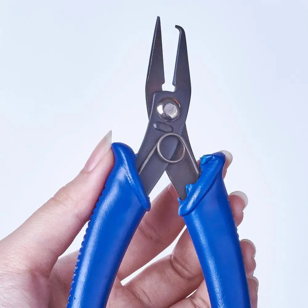 1pcs Split Ring Opener Jewelry Plier Jump Rings Tweezers Pliers Polishing Jewelry Finding Making Beading Tools