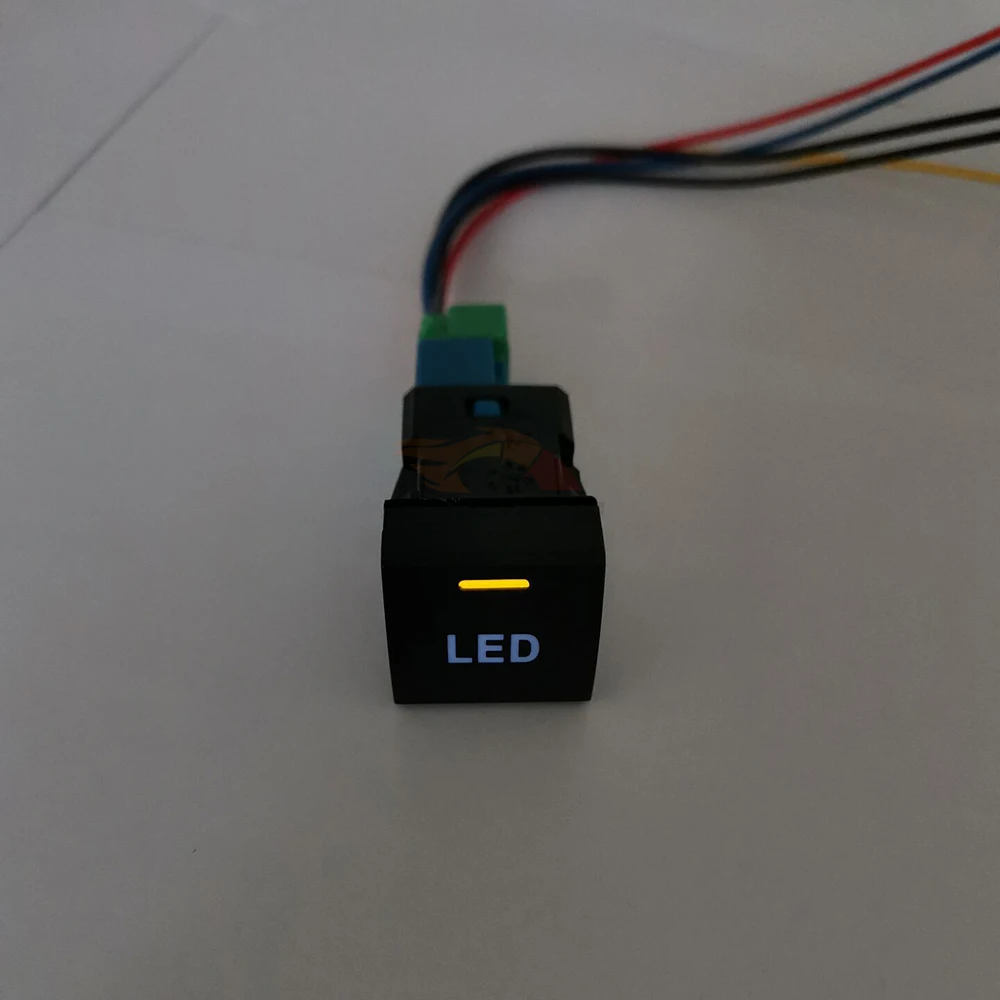 Blue LED Fuel Flap Opening Front Camera View Push Button Switch For Toyota Camry Land Cruiser Prado 150 2020 Corolla Altis