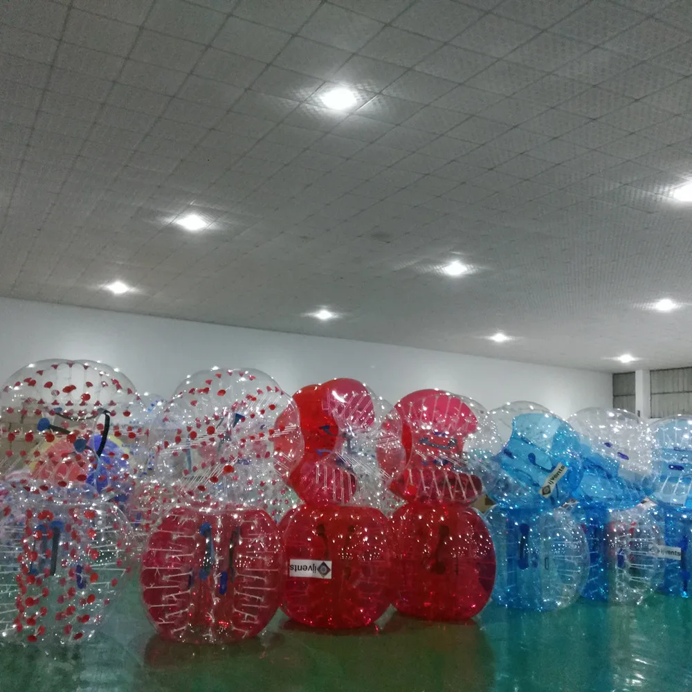 

Free Shipping Bubble Football Suits Dia 4' (1.2m) Bubble Soccer Equipment Human Inflatable Bumper Bubble Balls