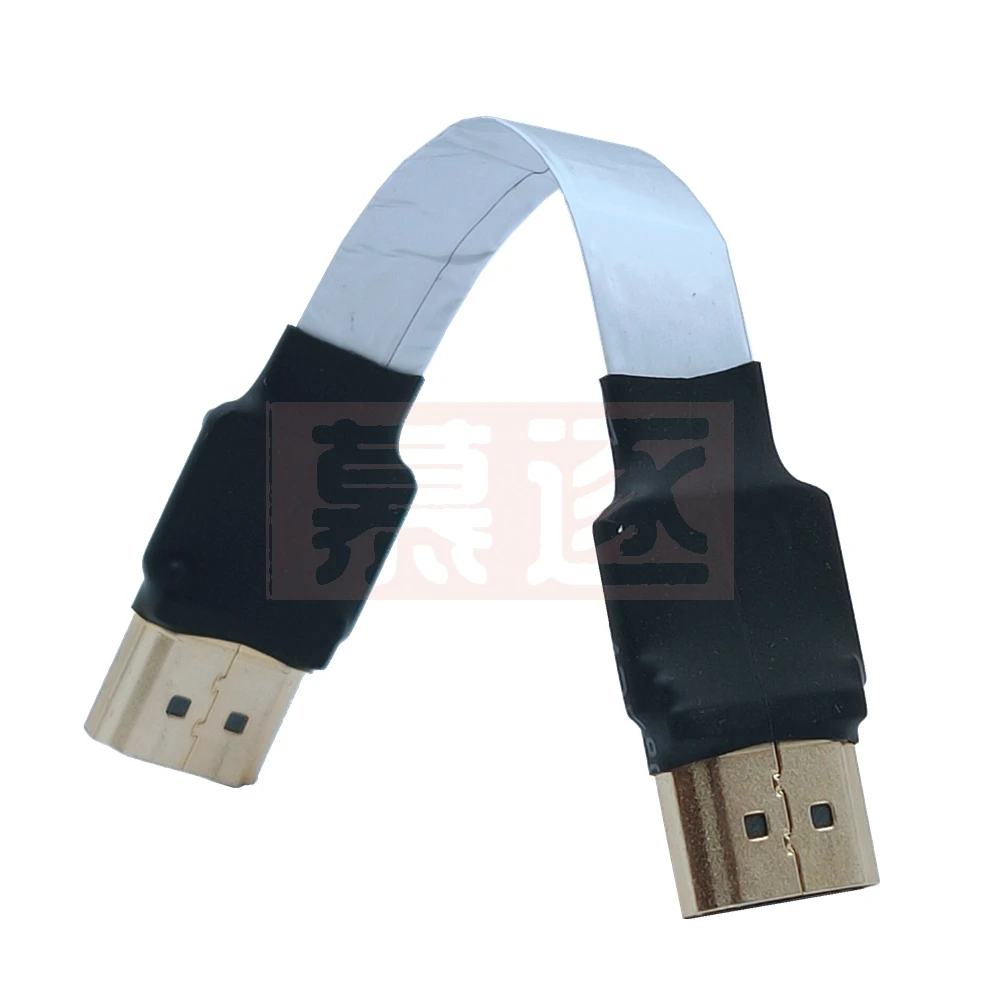FPV HD Type A Male UP Down Angled 90 Degree To HD-compatible HDTV FPC Flat Cable For Camera TV Multicopter Aerial Photography