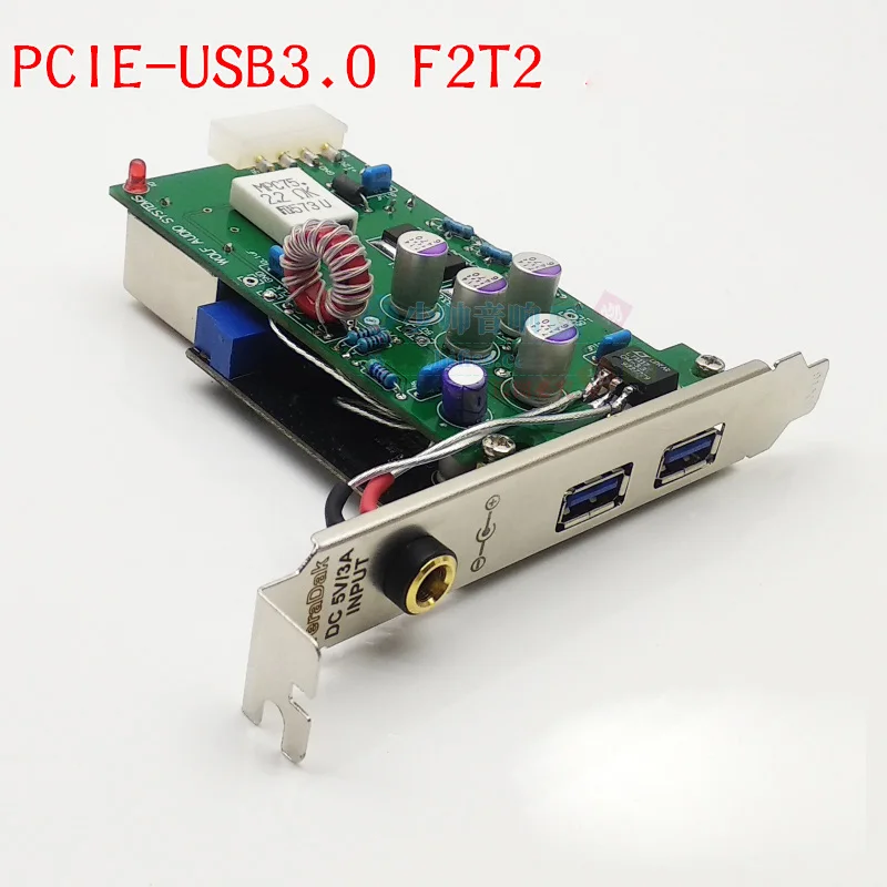 

PCI-E To USB 3.0 F2T2 TCXO OCXO Adapter PCI-Express USB3.0 Special Riser Card Extender PCIE Converter For PC HIFI Audio