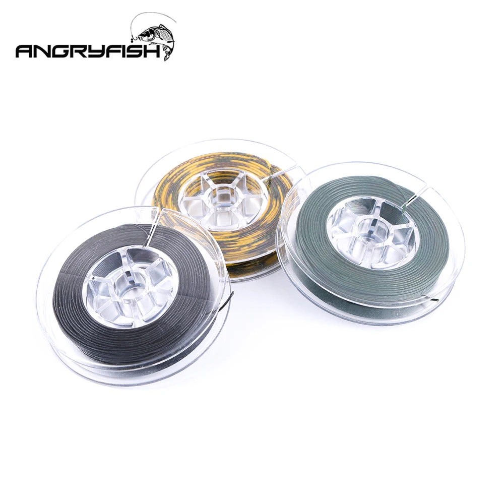 Angryfish High quality material 15m Carp fishing line Coated Hook Link 15LB 25LB 35LB Strong toughness endurance