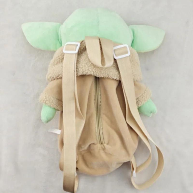 Star Wars Grogu Yoda Stuffed Plush Toys Backpack Cute Catoon Baby Yoda Plush Toys Dolls Bags Gifts for Kids Girls