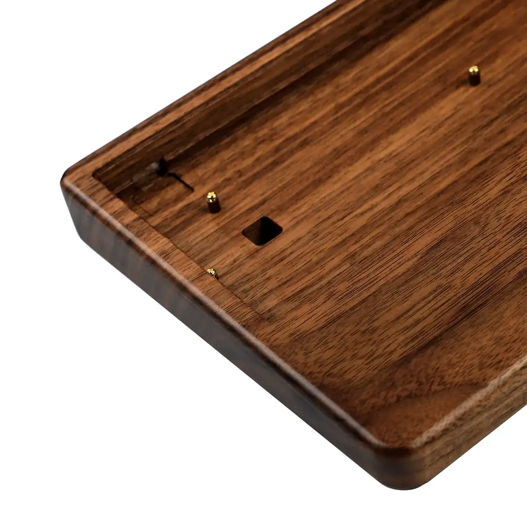 60% GH60 61 64 Minila Wooden Case | Walnut Bamboo Wood Wrist Rest 2 in 1 Case | For MX Mechanical Keyboard GK61 GK64 DZ60 BM60