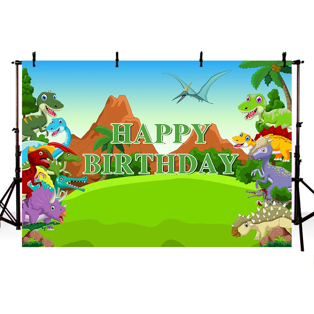 Mehofond-写真用の恐竜の世界公園の写真の背景,バナー,ジャングルボーイ,誕生日パーティー,背景スタジオゾーン