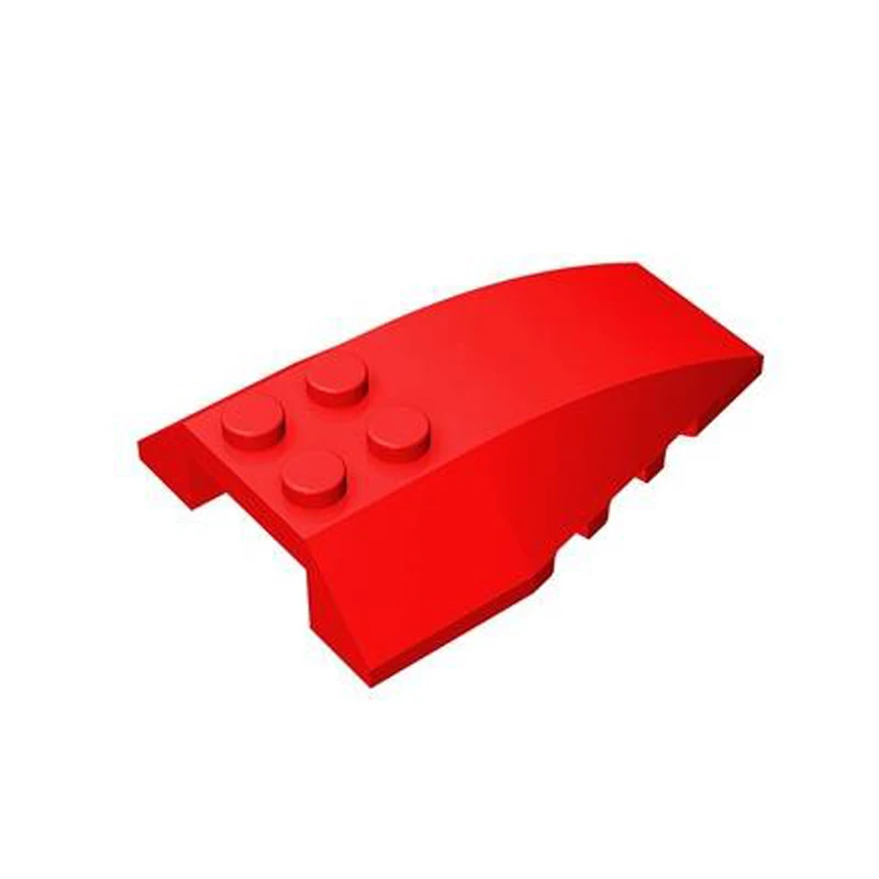 Guduola Wedge 6x4 Triple Curved 43712 Special Brick With Slope MOC Building Block Toys Parts 10pcs/LOT