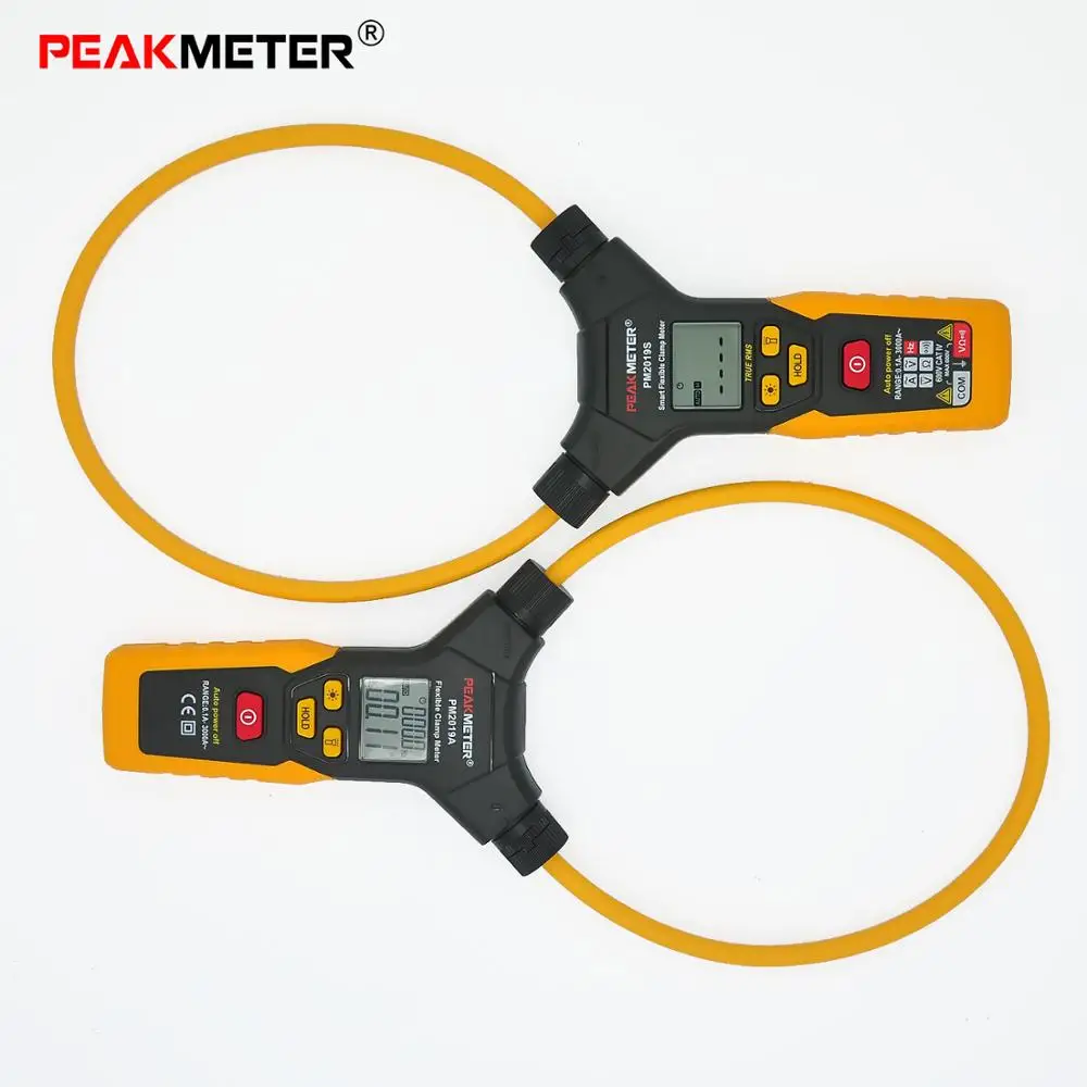 PEAKMETER PM2019A Digital Flexible Clamp Meter Handheld Flexible Current clamp 3000A AC Current Multimeter 3000A 6000 counts