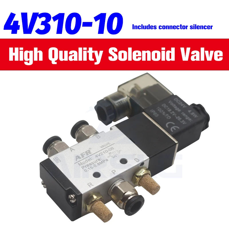 4V310-15 2 Position 5 Way 4V310-10 12V 24V 110V 220V air valve Pneumatic valve Air Solenoid Valve  electric magnet valve