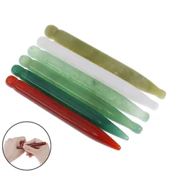 Natural Jade GuaSha Scraping Face Massage Wand For Therapy Stick Point Guasha Faical Massage Treatment Hot