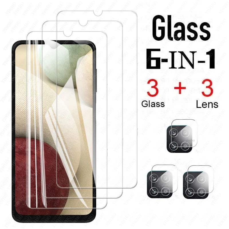 screen Protectors Protective Tempered Glass on For Samsung Galaxy A12 Camera Lens Film for samsung a 12 SM-A125F/DSN A125 Glass