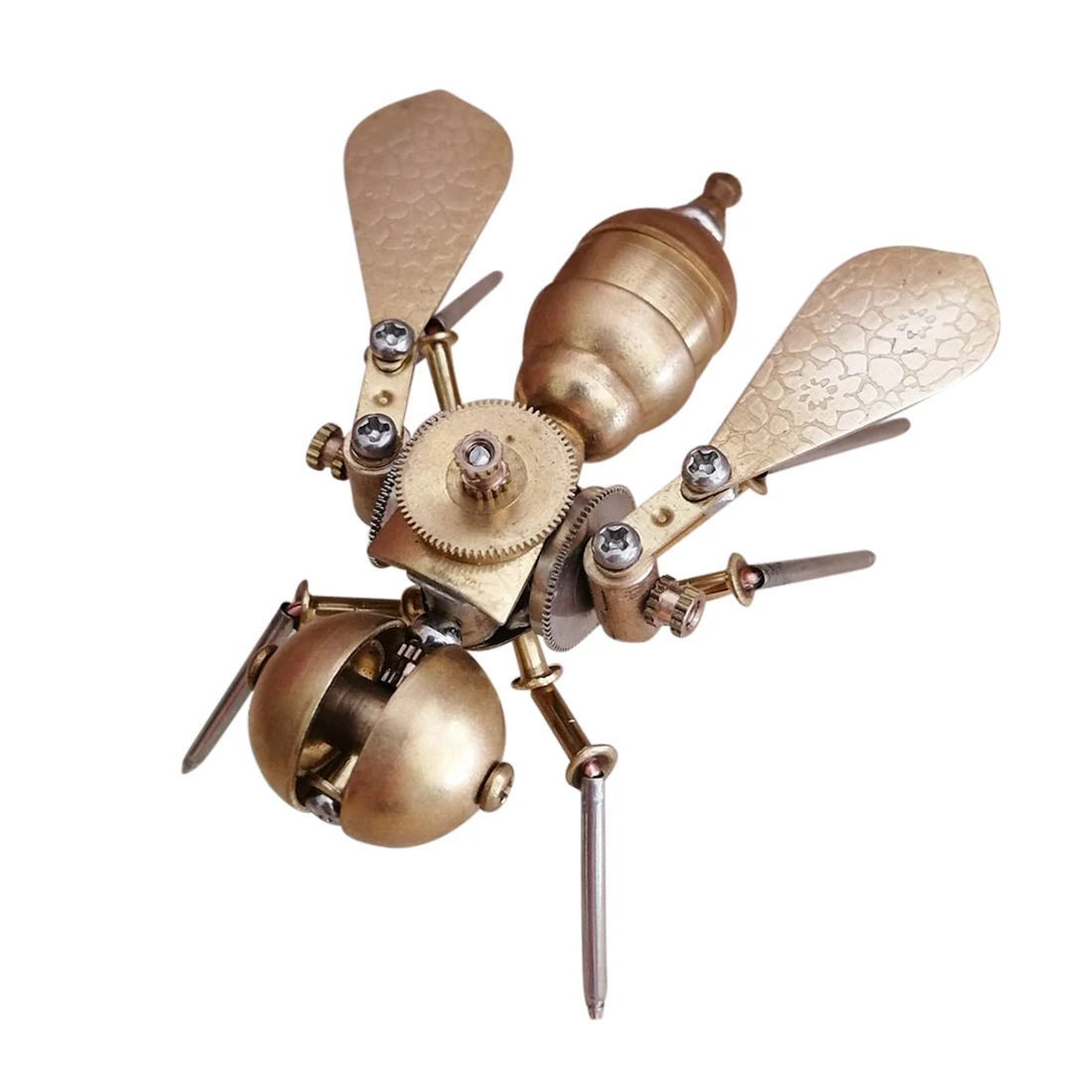 3D Metal Mechanical Insect Handicrafts Mechanical Articles Littie Bee /Fly Model Ornaments Miniature Gift - Finished Product