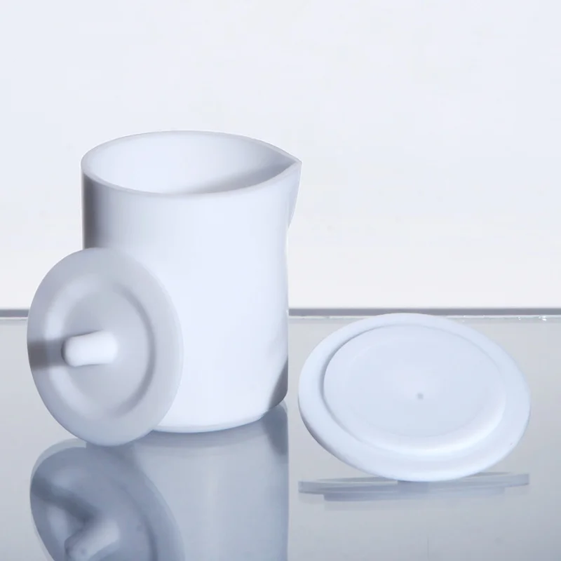 Laboratory PTFE Beaker Acid and Alkali Resistant Beaker Various Specifications