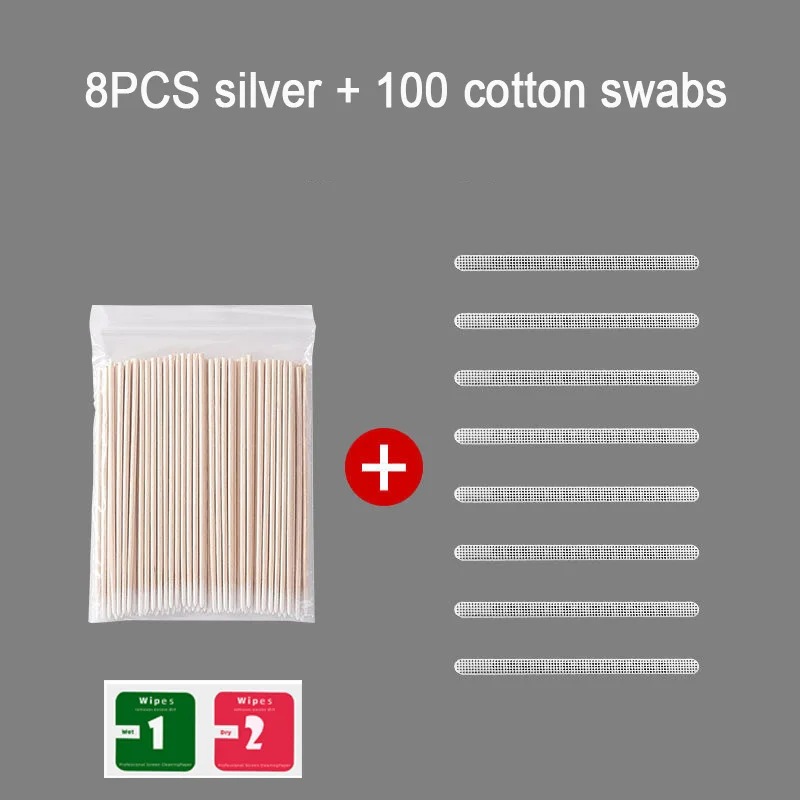 Variant: 8pcs Silver
