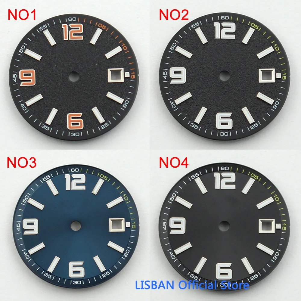 31.5mm Sterile Watch Dial Date Window Fit ETA 2836 MIYOTA 8215 Movement