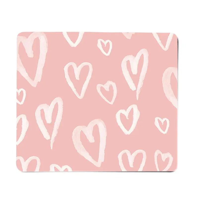 FHNBLJ Hohe Qualität Rosa Herz Liebe Gummi Maus Durable Desktop Mousepad Top Verkauf Großhandel Gaming Pad maus