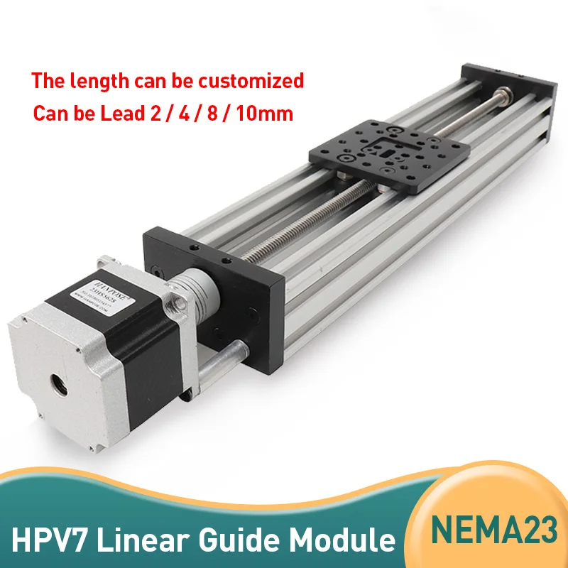 

Hpv7 openbuilds C-beam activator linear z-t8 axis lead screw t8-2 / 4 / 8 / 12 / 14mm Effective 100-350mm NEMA23 stepper motor