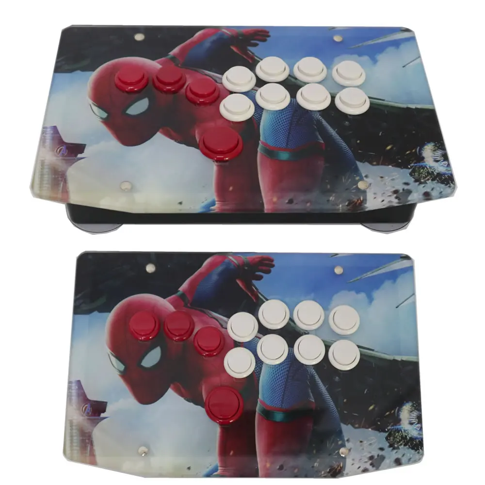 RAC-J500B All Buttons LeverLess Style Arcade Joystick Fight Stick Game Controller Artwork Panel For PC USB