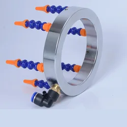 110mm eixo de água óleo resfriamento líquido refrigerante tubo mangueira bocais anel spray para roteador cnc processamento pedra metal