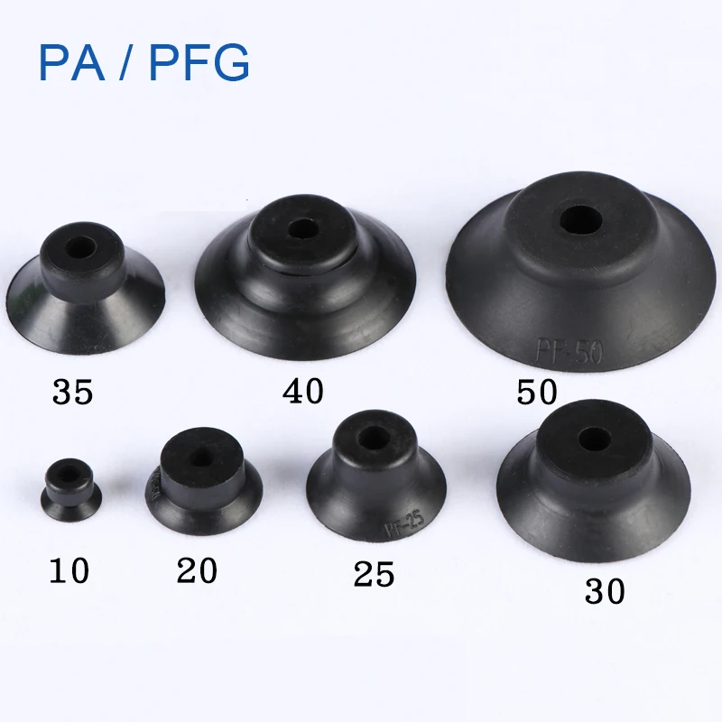 

10pcs Manipulator vacuum suction cups PA/PFG Pneumatic Accessories Industry Large Heavy Strength Silicone Nozzle Vacuum Chuck