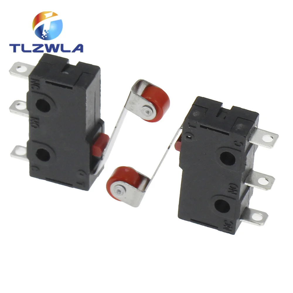 10PCS Hot sale Mini Micro Switch 3Pin With Roller Limit Switch