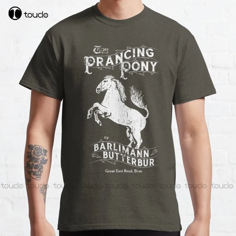 New The Sign Of The Prancing Pony Classic T-Shirt Shirts For Men Short Sleeve S-5Xl Cotton Tee Shirt