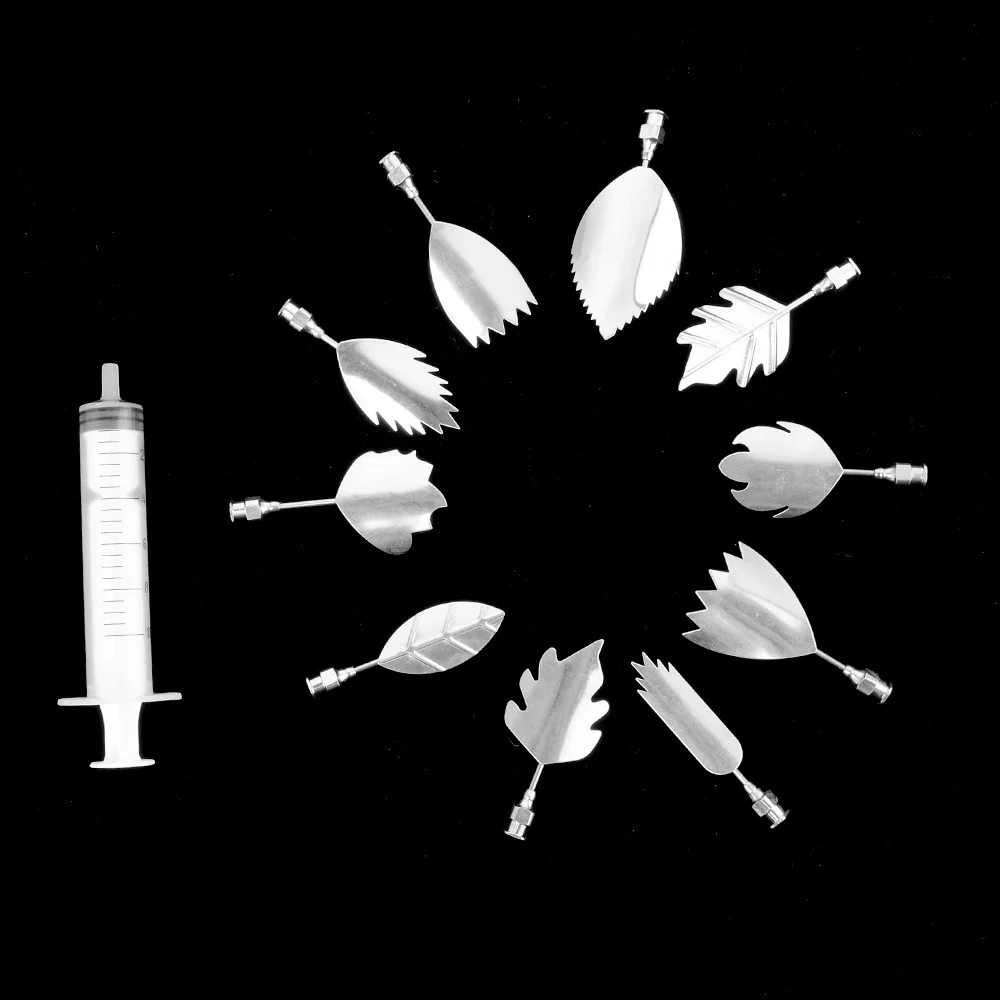 10Pc 3D Gelatin Jelly Art Pudding Flower Cake Decoration Mold Moulds Needle Tools Baking Pastry Decor Art Needls With Tube New