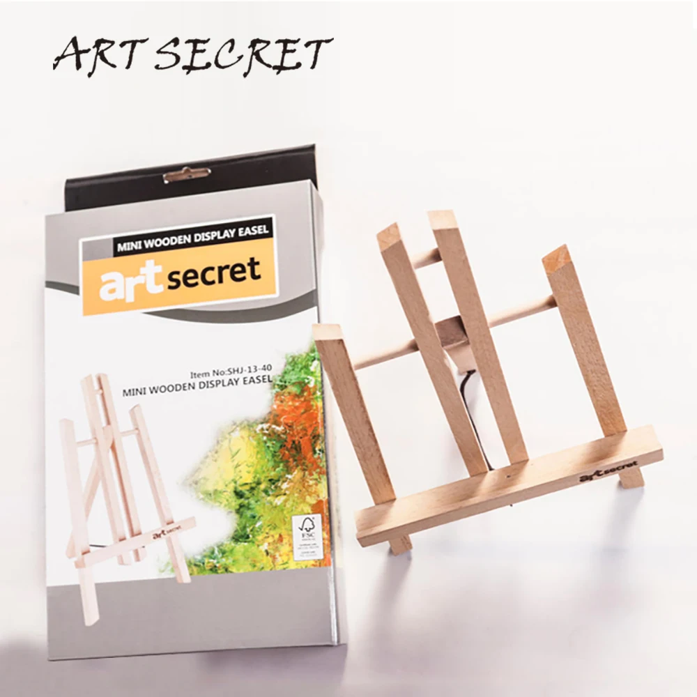 Artsecret Solid Beech Natural Wood Painting Warnish Easel SHJ-13-40 Watercolor Oil Acrylic Art Artist Tool Supplies