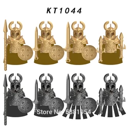 Koruit Medieval Knight Asgard Soldier Weapons Action Figures Accessories Armor Helmets Building Blocks Toys For Children KT1044